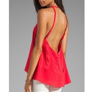 Backless shirt